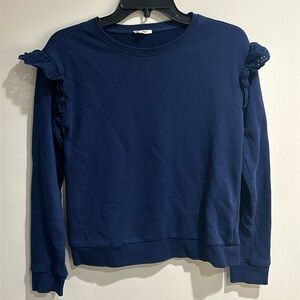 Crewcuts - girls lace shoulder popover - size XL